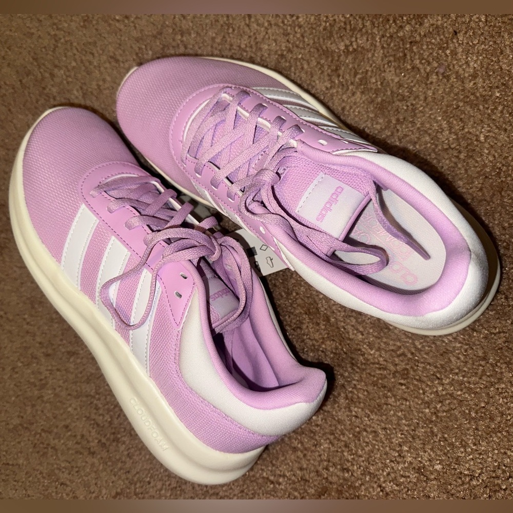 Adidas Women's Sneakers in Pink and White